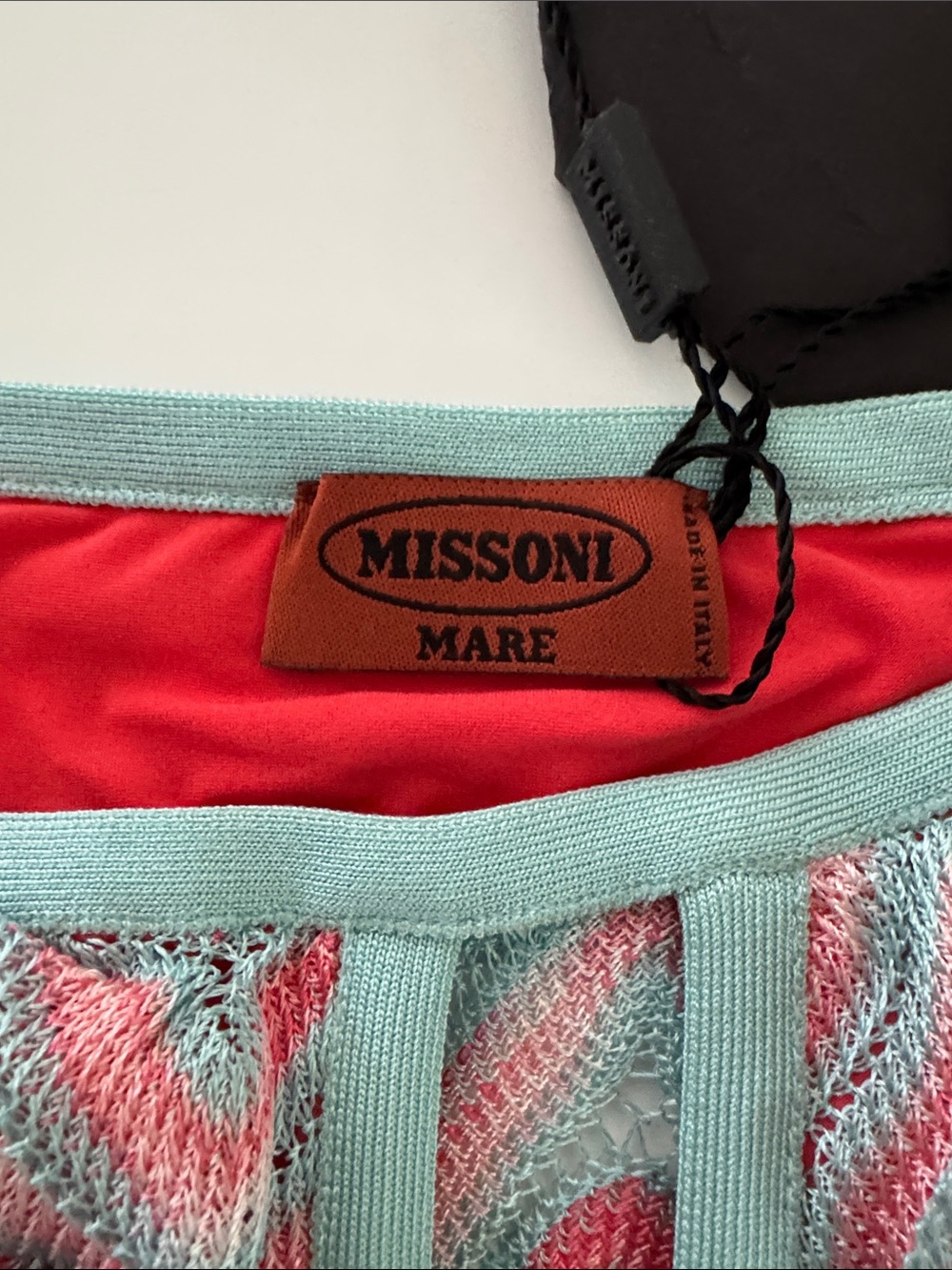Missoni Zigzag Knit Maxi Dress - Aqua & Coral - Picture 7 of 10